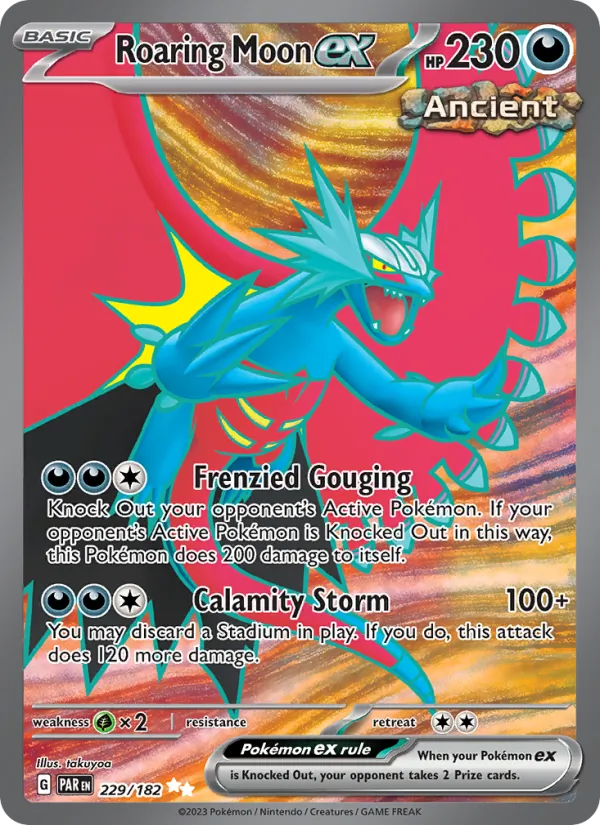 Roaring Moon ex — Paradox Rift #229 (Pokémon TCG card)
