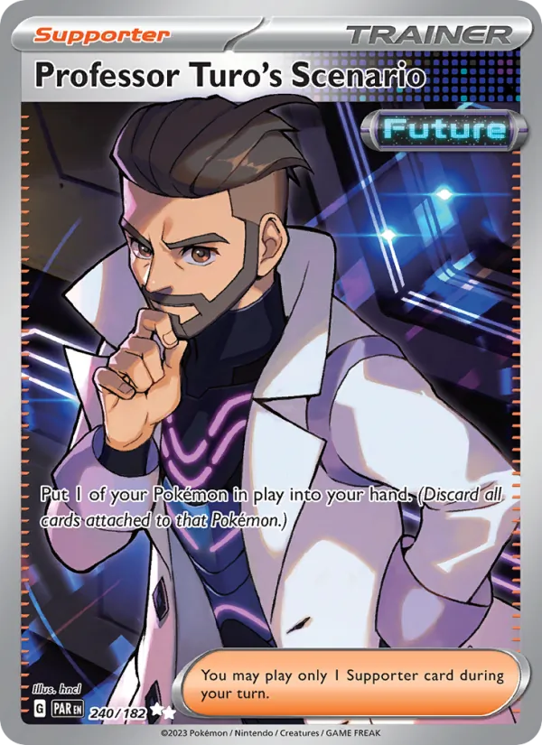 Professor Turo's Scenario — Paradox Rift #240 (Pokémon TCG card)