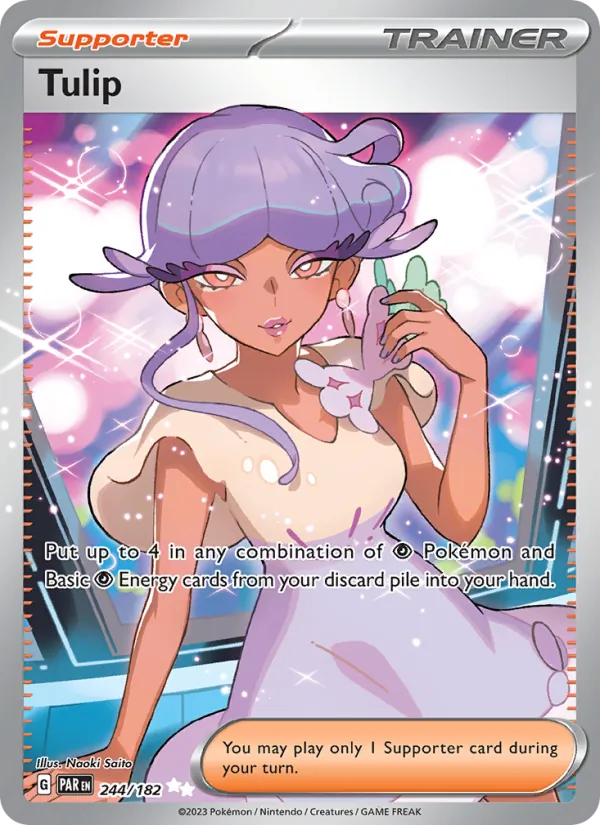 Tulip — Paradox Rift #244 (Pokémon TCG card)