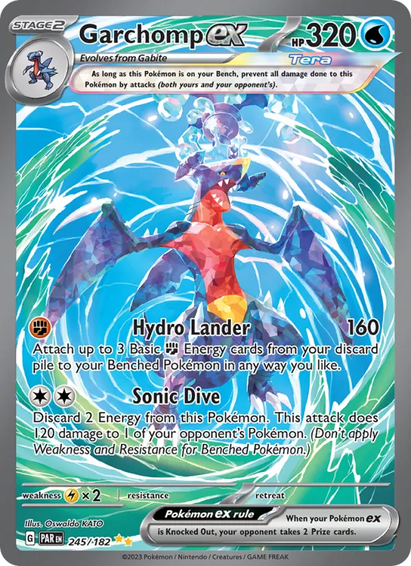 Garchomp ex — Paradox Rift #245 (Pokémon TCG card)