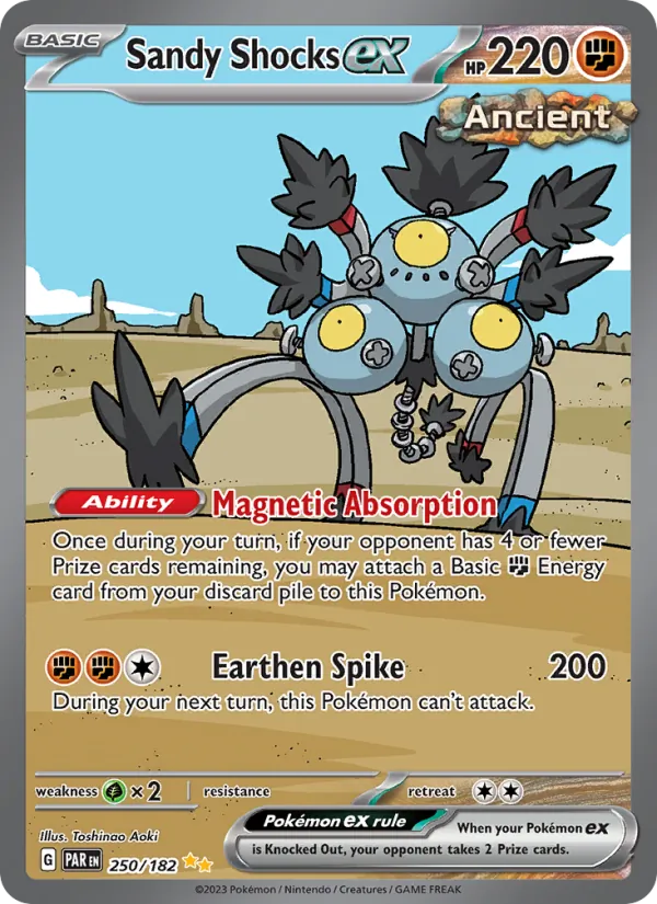 Sandy Shocks ex — Paradox Rift #250 (Pokémon TCG card)