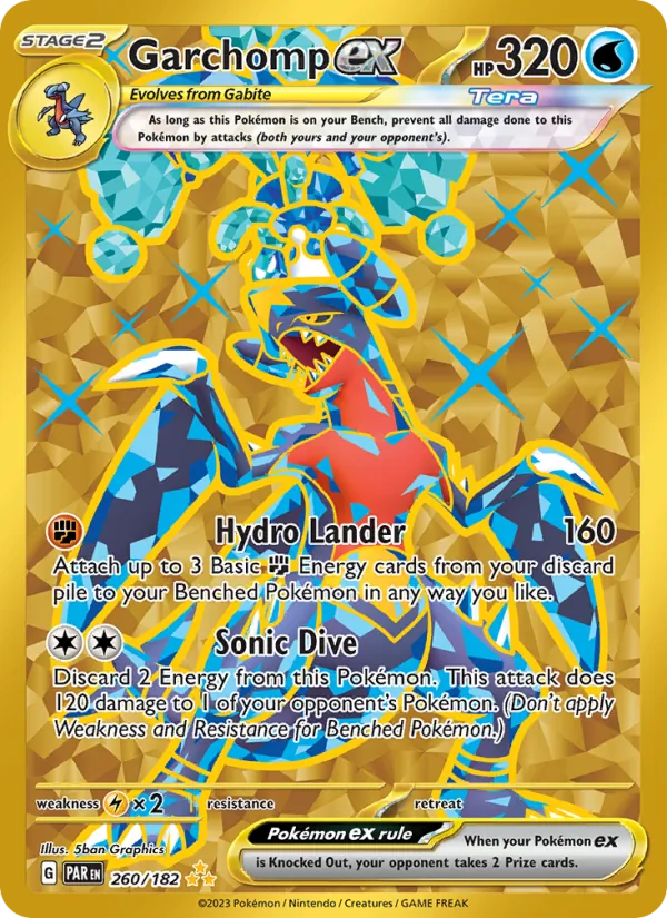 Garchomp ex — Paradox Rift #260 (Pokémon TCG card)