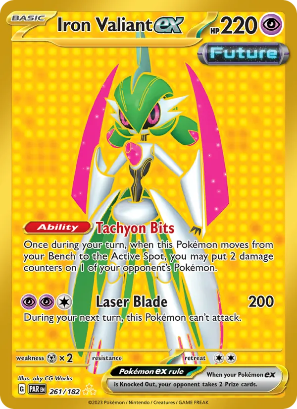 Iron Valiant ex — Paradox Rift #261 (Pokémon TCG card)