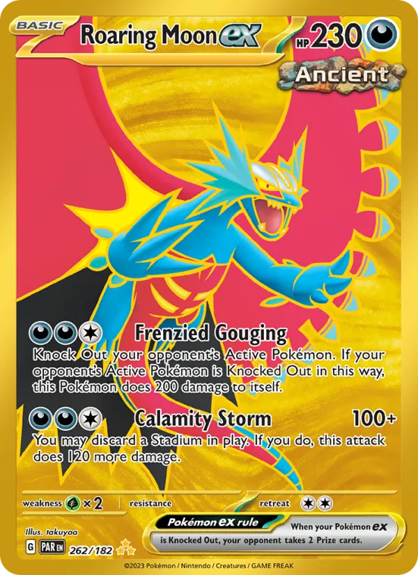 Roaring Moon ex — Paradox Rift #262 (Pokémon TCG card)