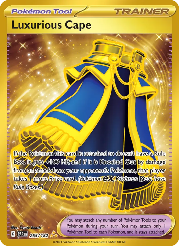 Luxurious Cape — Paradox Rift #265 (Pokémon TCG card)
