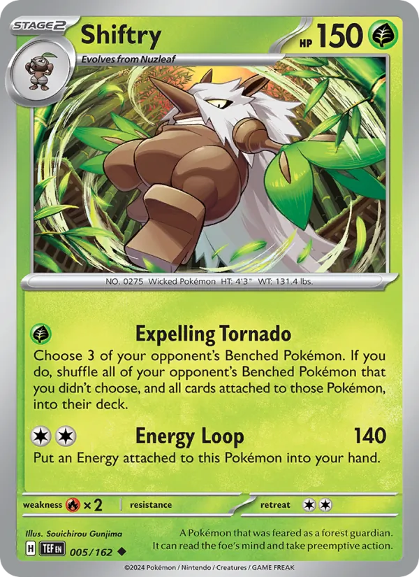 Shiftry — Temporal Forces #005 (Pokémon TCG card)