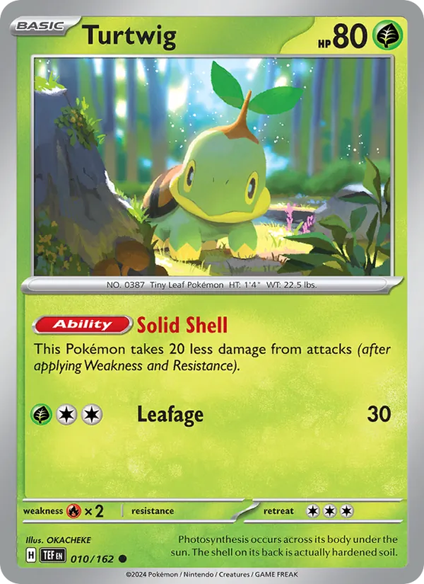 Turtwig — Temporal Forces #010 (Pokémon TCG card)