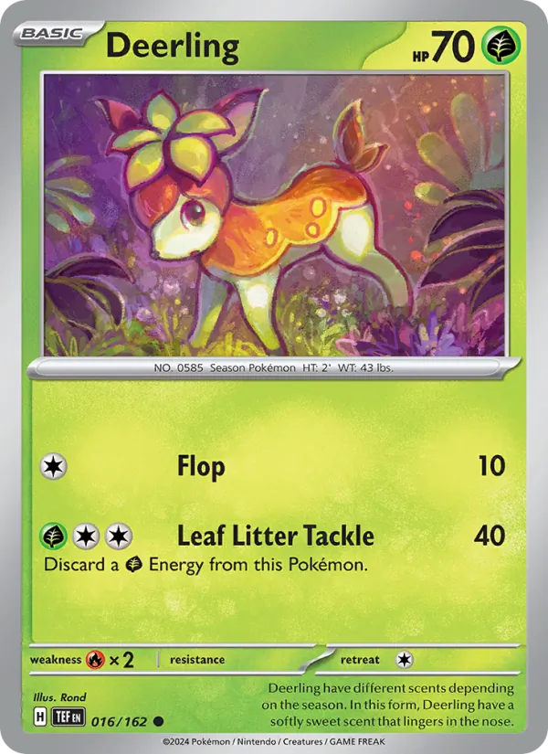 Deerling — Temporal Forces #016 (Pokémon TCG card)