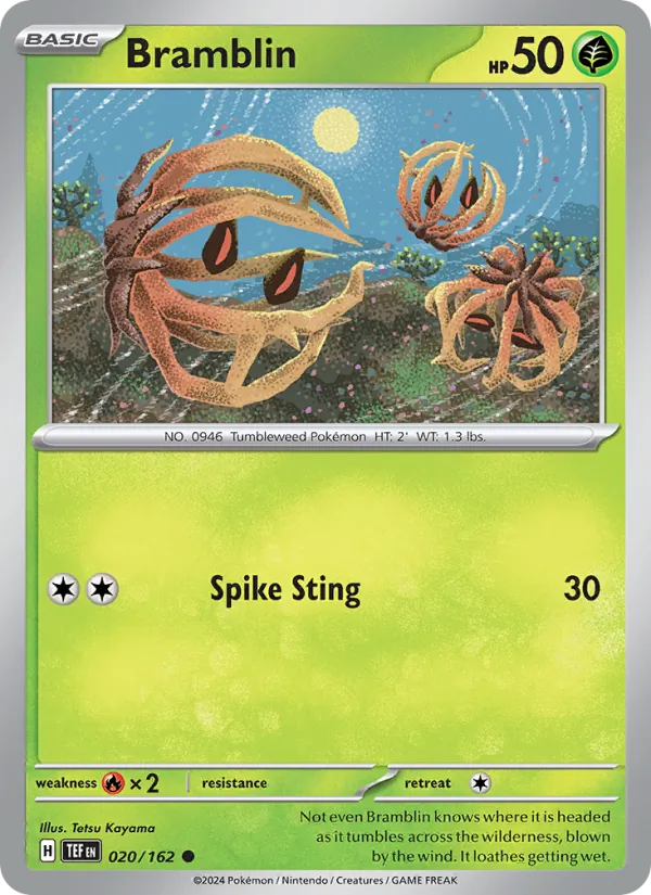 Bramblin — Temporal Forces #020 (Pokémon TCG card)