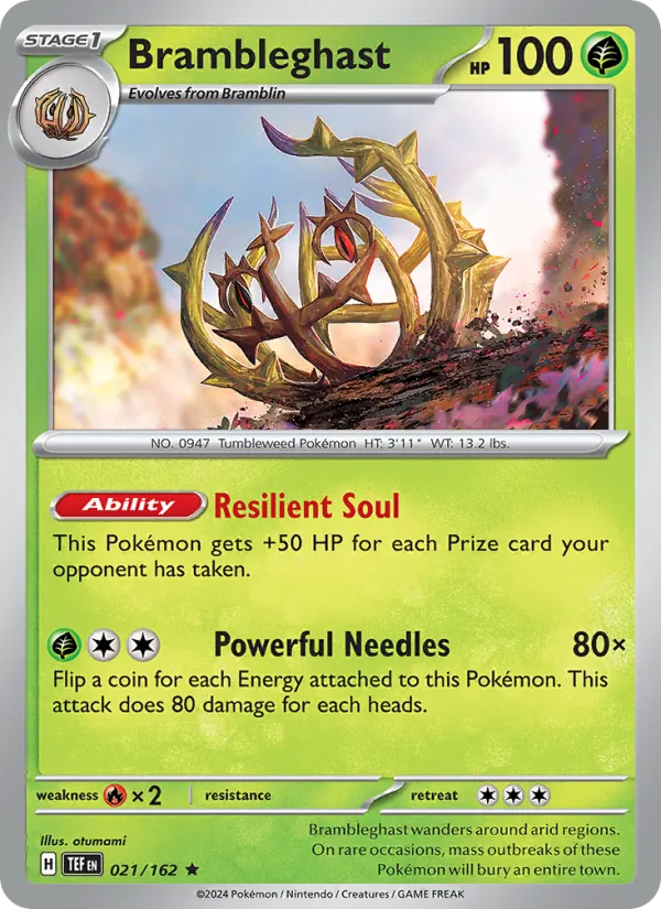 Brambleghast — Temporal Forces #021 (Pokémon TCG card)