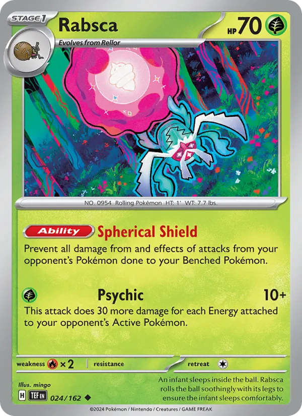 Rabsca — Temporal Forces #024 (Pokémon TCG card)