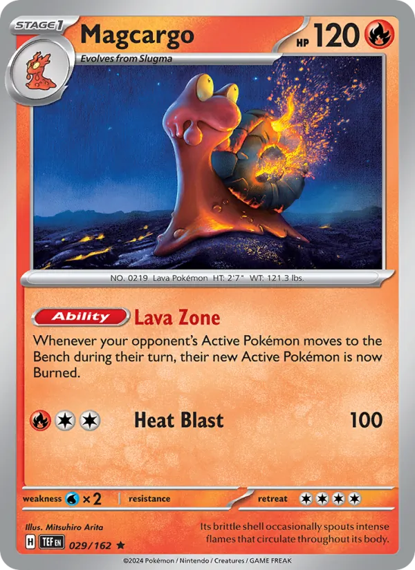 Magcargo — Temporal Forces #029 (Pokémon TCG card)