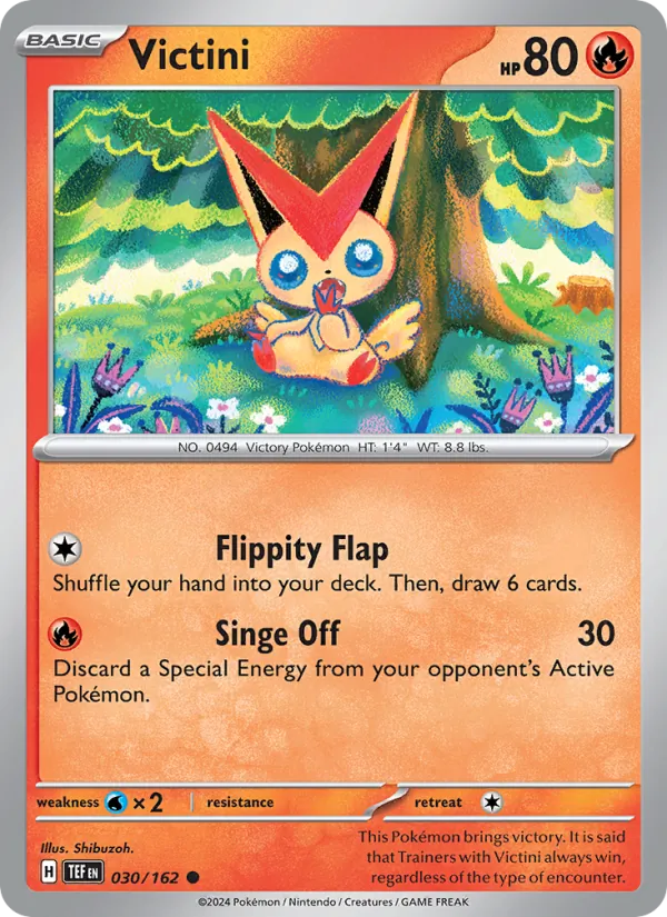 Victini — Temporal Forces #030 (Pokémon TCG card)