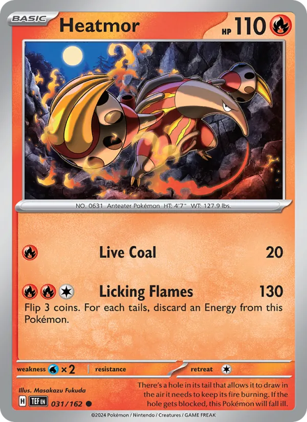 Heatmor — Temporal Forces #031 (Pokémon TCG card)