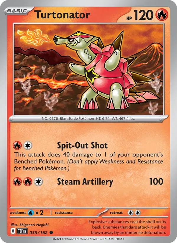 Turtonator — Temporal Forces #035 (Pokémon TCG card)