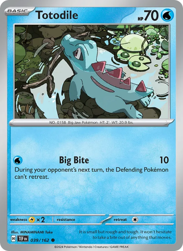 Totodile — Temporal Forces #039 (Pokémon TCG card)