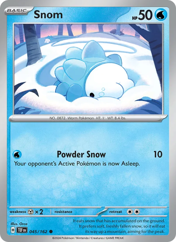 Snom — Temporal Forces #045 (Pokémon TCG card)