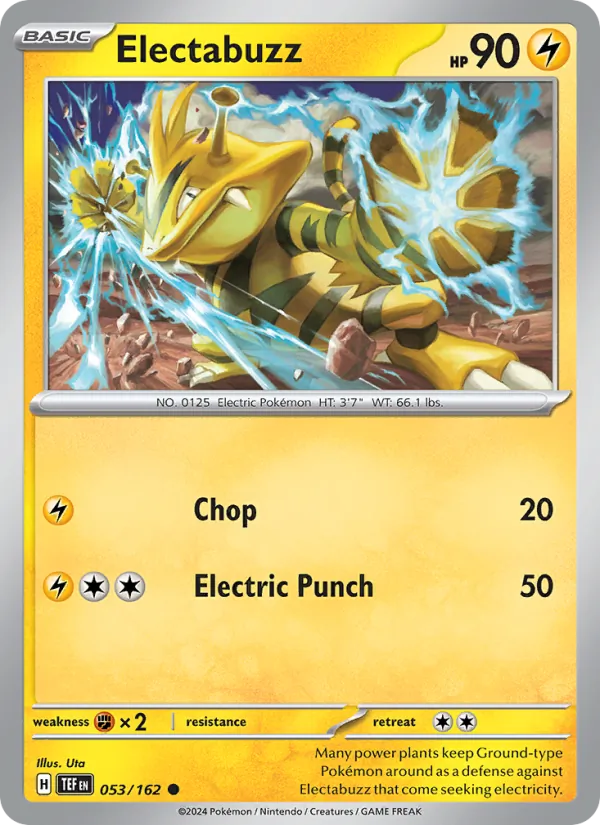 Electabuzz — Temporal Forces #053 (Pokémon TCG card)