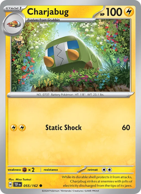 Charjabug — Temporal Forces #055 (Pokémon TCG card)