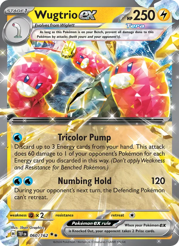 Wugtrio ex — Temporal Forces #060 (Pokémon TCG card)