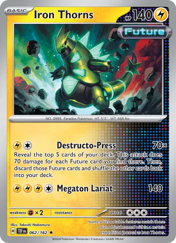 Iron Thorns — Temporal Forces #062 (Pokémon TCG card)