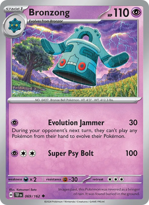 Bronzong — Temporal Forces #069 (Pokémon TCG card)
