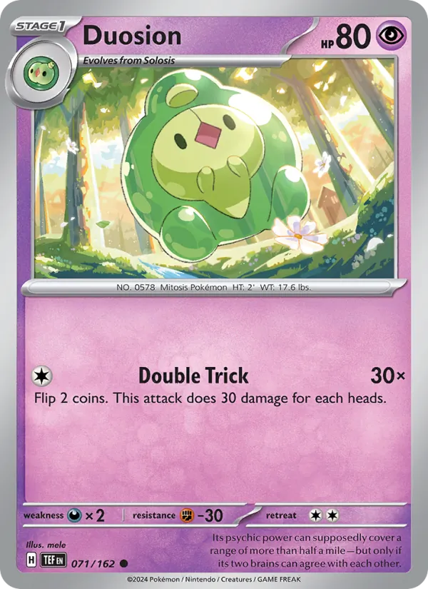 Duosion — Temporal Forces #071 (Pokémon TCG card)