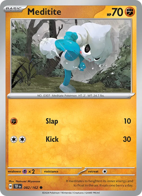 Meditite — Temporal Forces #082 (Pokémon TCG card)