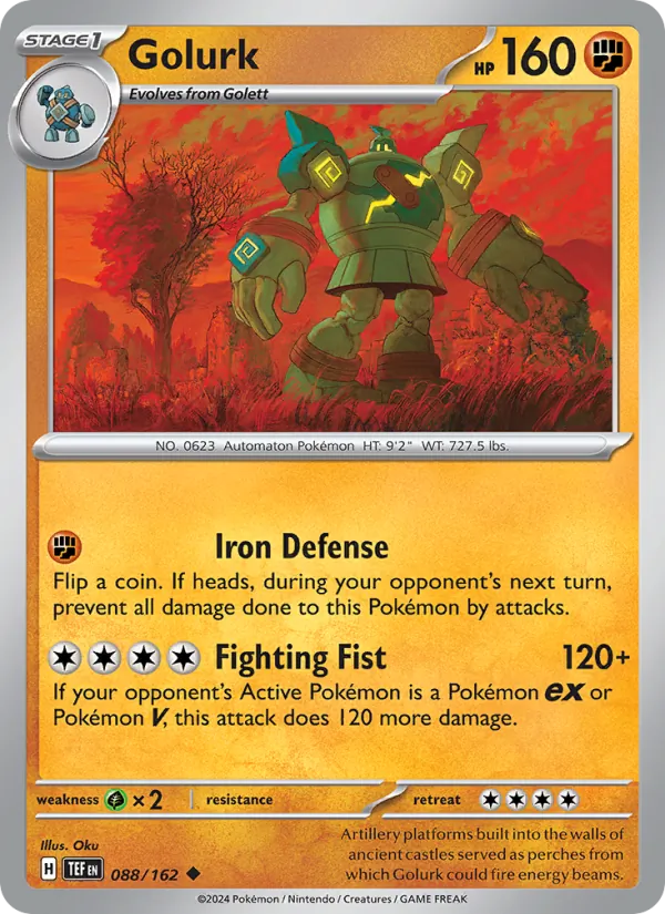 Golurk — Temporal Forces #088 (Pokémon TCG card)
