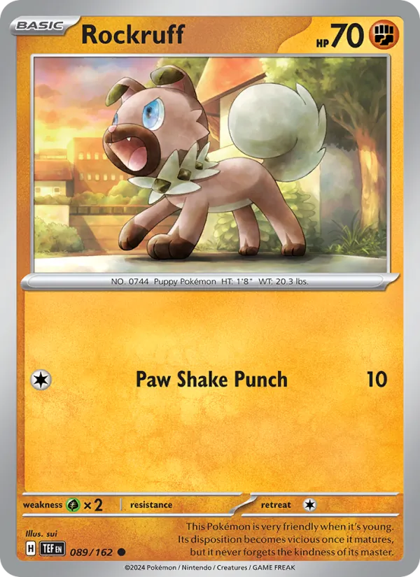 Rockruff — Temporal Forces #089 (Pokémon TCG card)