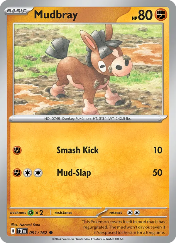 Mudbray — Temporal Forces #091 (Pokémon TCG card)