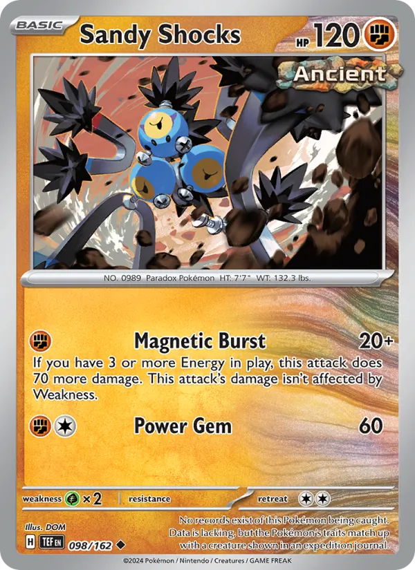 Sandy Shocks — Temporal Forces #098 (Pokémon TCG card)