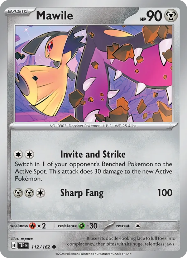 Mawile — Temporal Forces #112 (Pokémon TCG card)