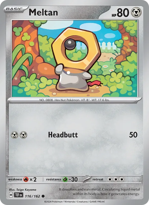 Meltan — Temporal Forces #116 (Pokémon TCG card)