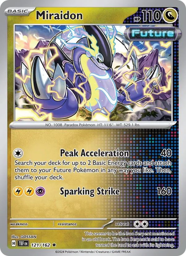 Miraidon — Temporal Forces #121 (Pokémon TCG card)