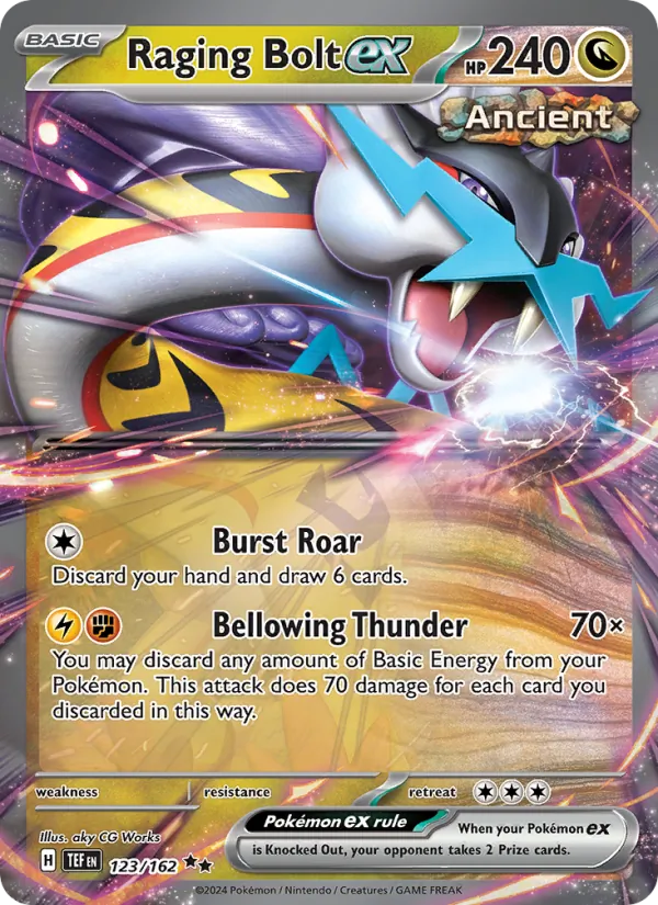 Raging Bolt ex — Temporal Forces #123 (Pokémon TCG card)