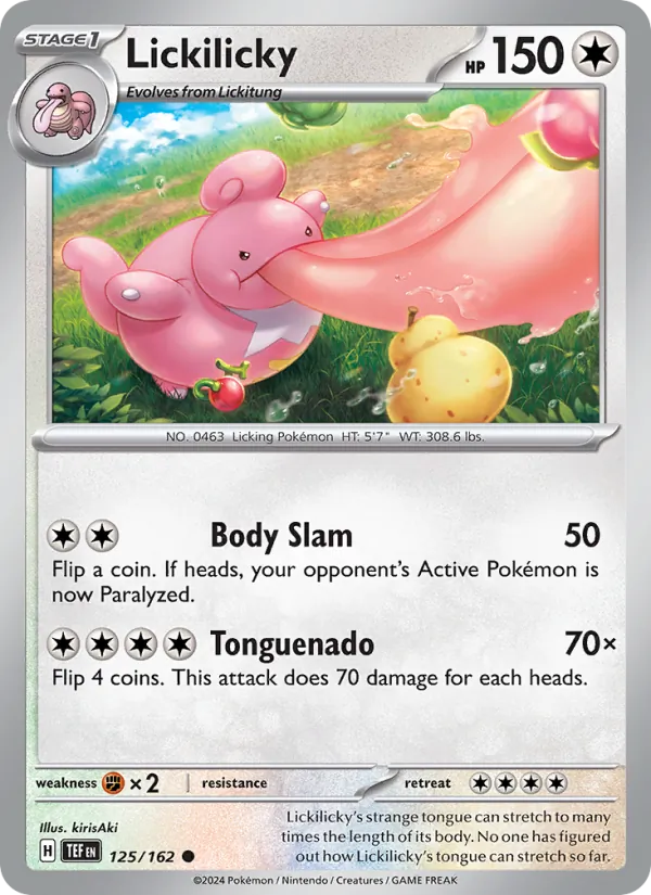 Lickilicky — Temporal Forces #125 (Pokémon TCG card)