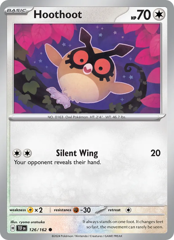 Hoothoot — Temporal Forces #126 (Pokémon TCG card)