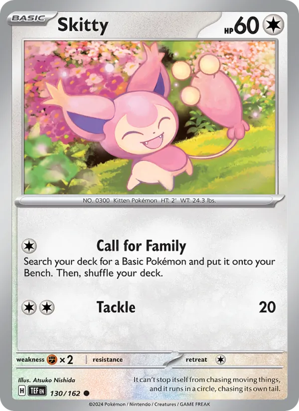 Skitty — Temporal Forces #130 (Pokémon TCG card)