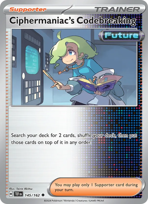 Ciphermaniac's Codebreaking — Temporal Forces #145 (Pokémon TCG card)