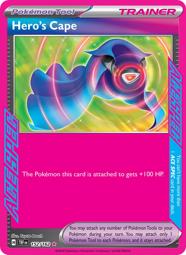 Hero's Cape — Temporal Forces #152 (Pokémon TCG card)