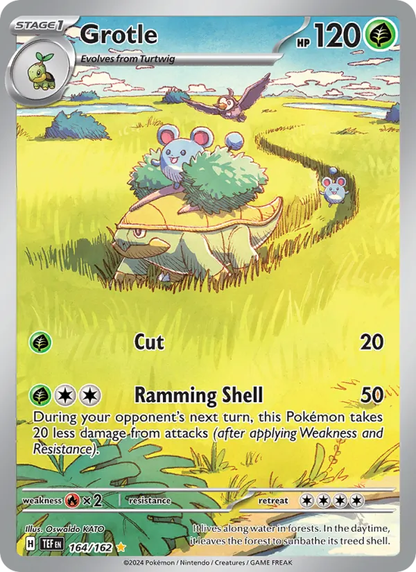 Grotle — Temporal Forces #164 (Pokémon TCG card)