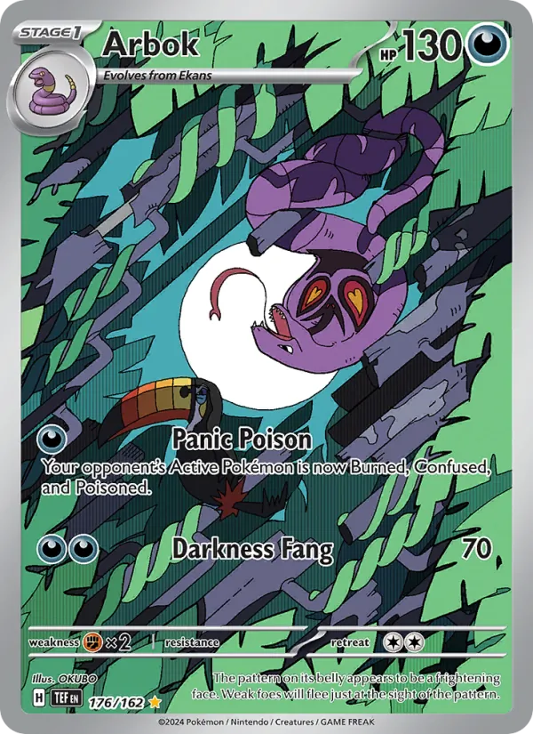 Arbok — Temporal Forces #176 (Pokémon TCG card)