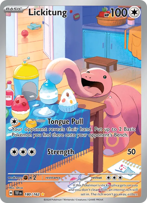 Lickitung — Temporal Forces #180 (Pokémon TCG card)