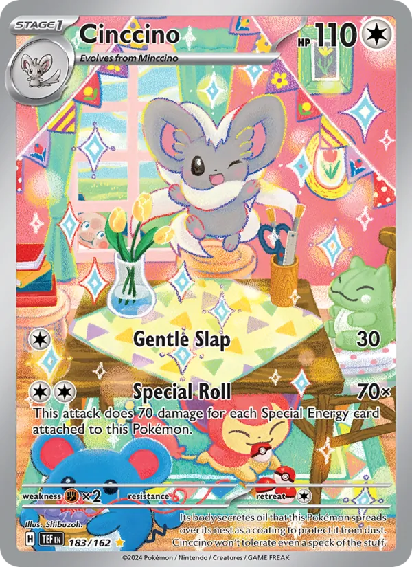 Cinccino — Temporal Forces #183 (Pokémon TCG card)