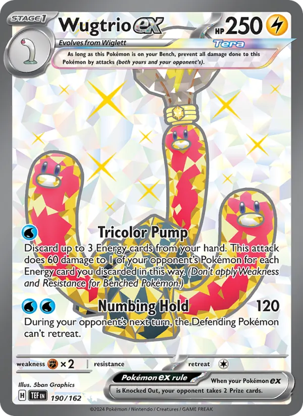 Wugtrio ex — Temporal Forces #190 (Pokémon TCG card)