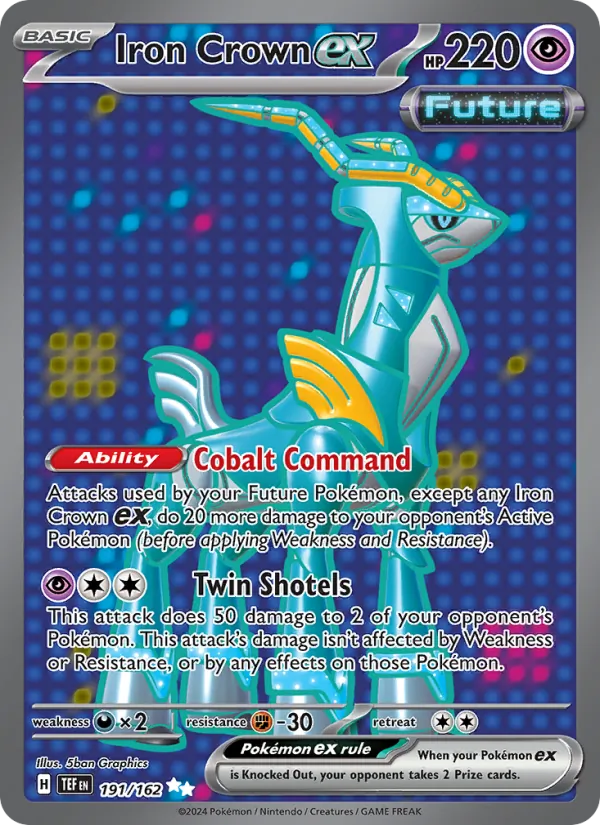 Iron Crown ex — Temporal Forces #191 (Pokémon TCG card)