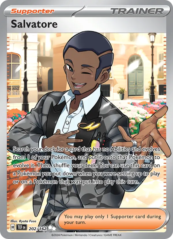 Salvatore — Temporal Forces #202 (Pokémon TCG card)