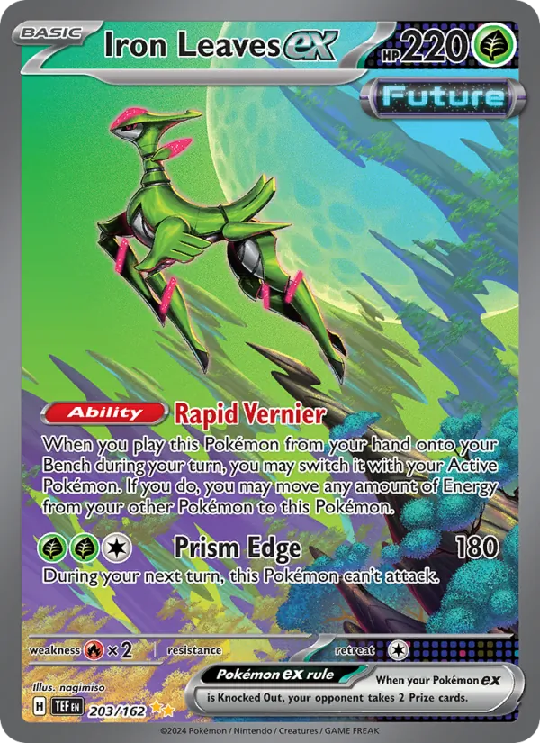 Iron Leaves ex — Temporal Forces #203 (Pokémon TCG card)