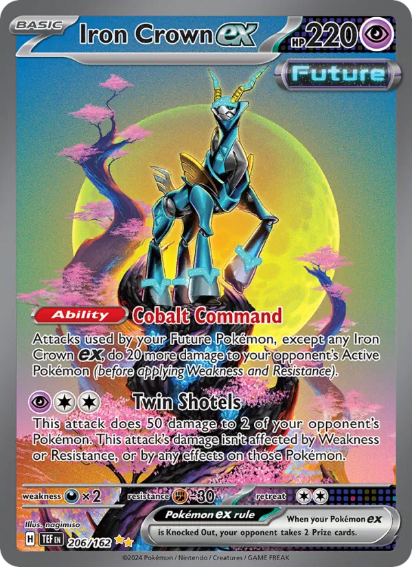 Iron Crown ex — Temporal Forces #206 (Pokémon TCG card)
